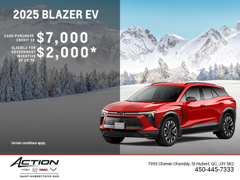 Get the 2025 Chevrolet Blazer EV