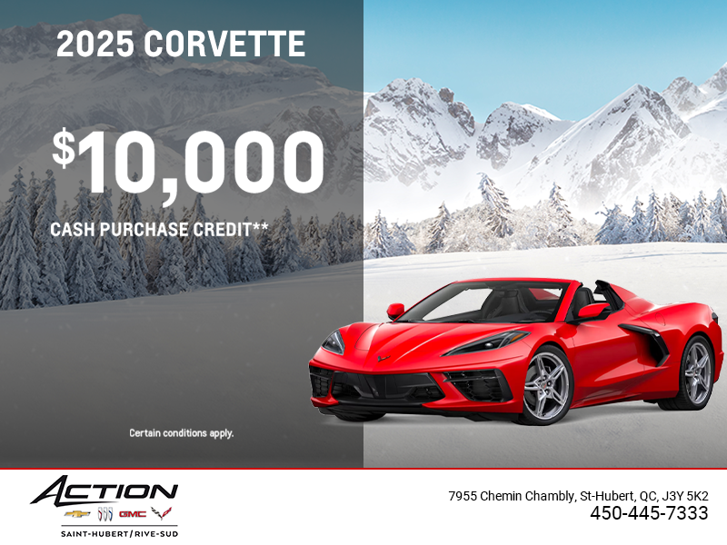Get the 2025 Chevrolet Corvette