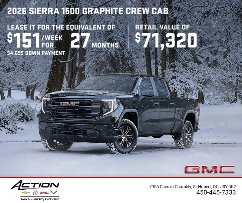 The 2026 GMC Sierra 1500 Graphite