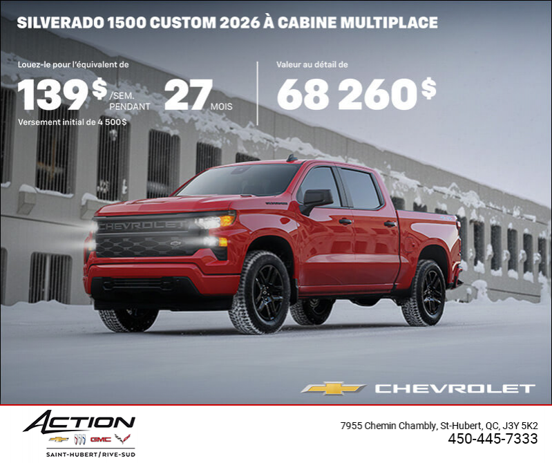 Procurez-vous le Chevrolet Silverado 1500 2026