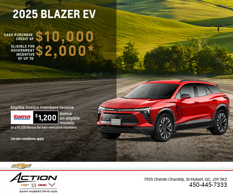 Get the 2025 Chevrolet Blazer EV
