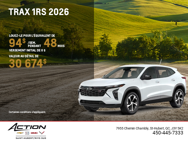 Le Chevrolet Trax 2026