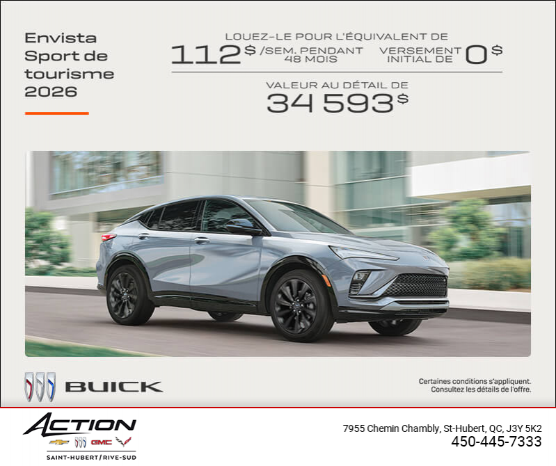 Procurez-vous la Buick Envista 2026
