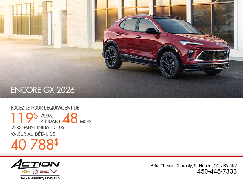 Procurez-vous le Buick Encore GX 2026
