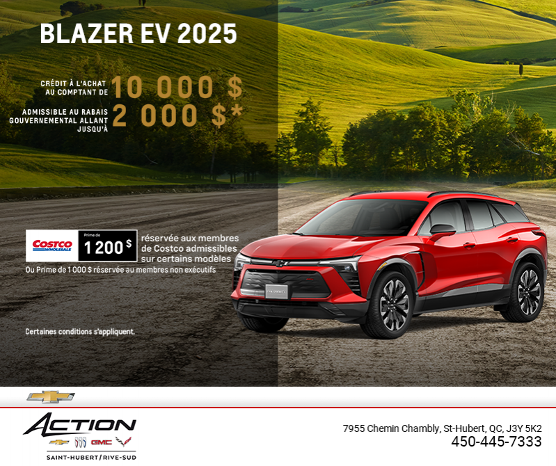Procurez-vous le Chevrolet Blazer EV 2025