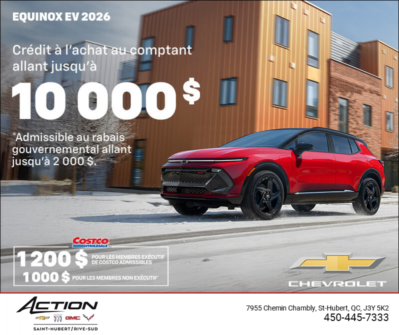Procurez-vous le Chevrolet Equinox EV 2026