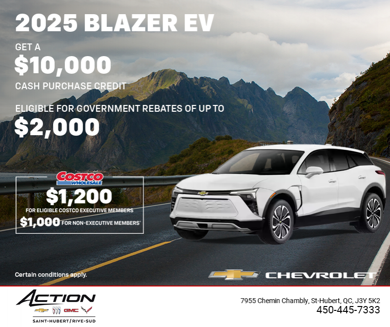 Get the 2025 Chevrolet Blazer EV