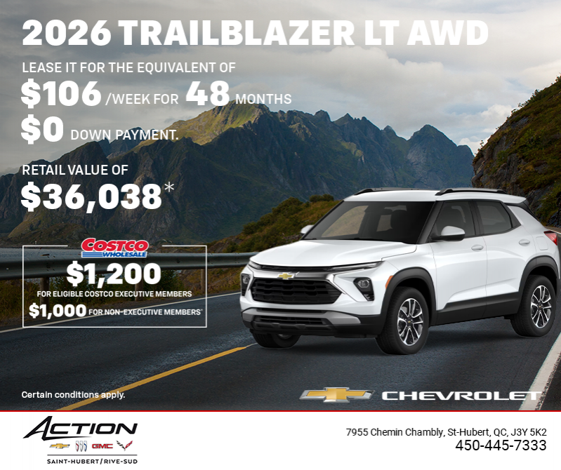 Get the 2026 Chevrolet Trailblazer LT AWD