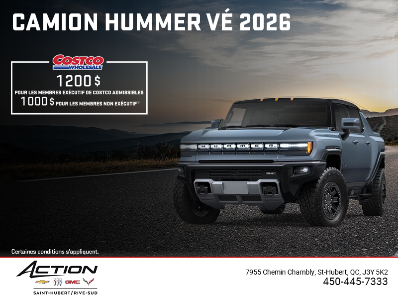 Le GMC Camion Hummer VÉ 2026