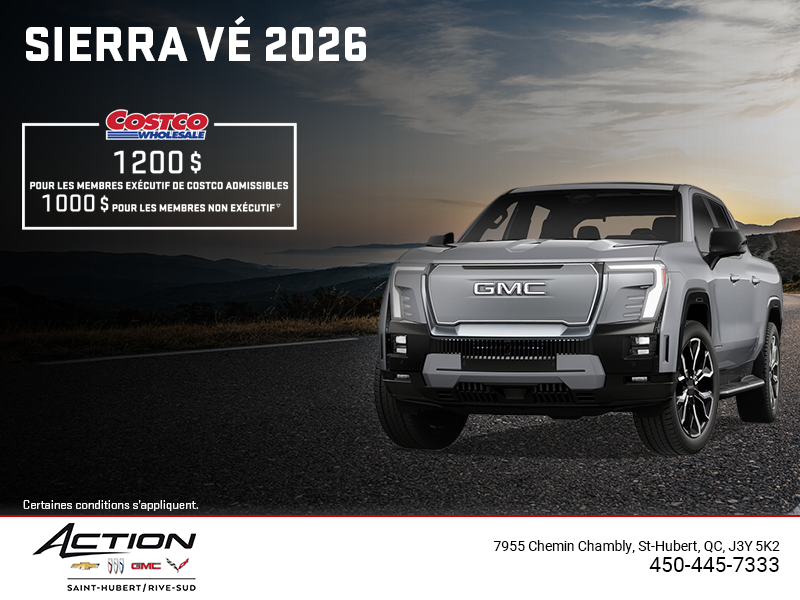 Le GMC Sierra VÉ 2026