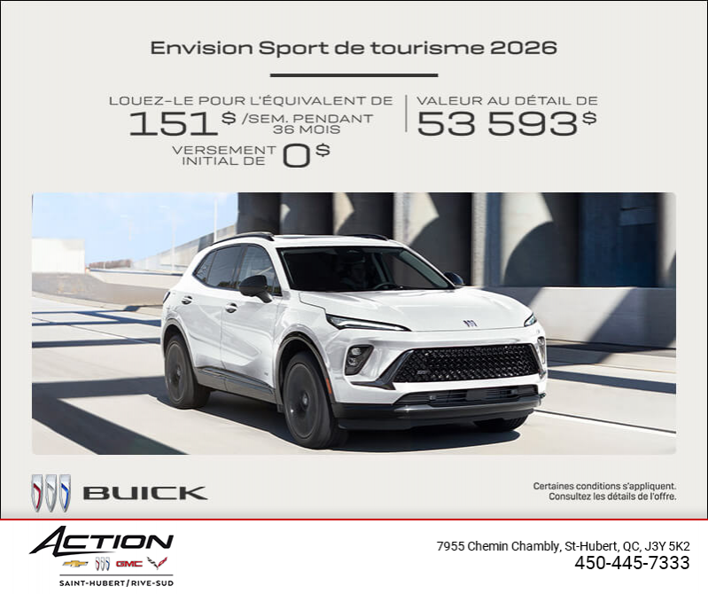 Procurez-vous la Buick Envision 2026
