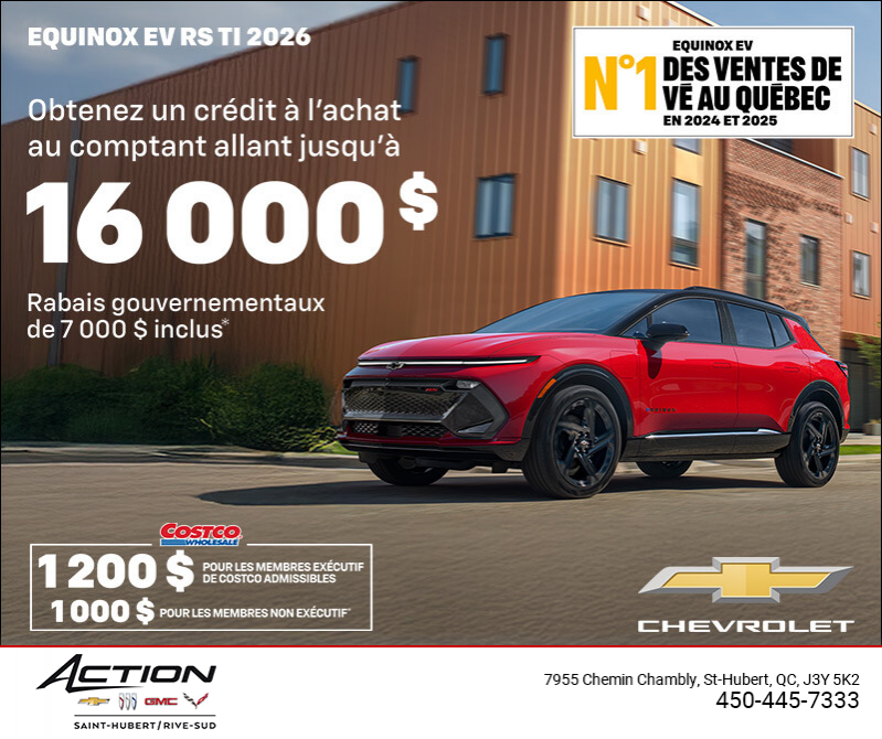 Procurez-vous le Chevrolet Equinox EV 2026
