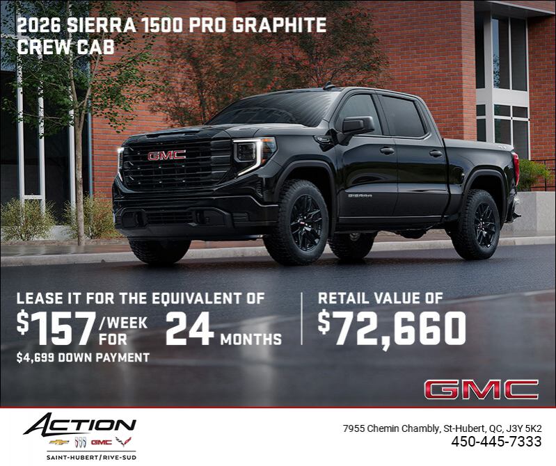 The 2026 GMC Sierra 1500 Pro Graphite Crew Cab