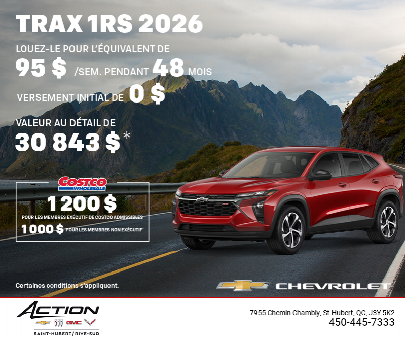 Le Chevrolet Trax 2026