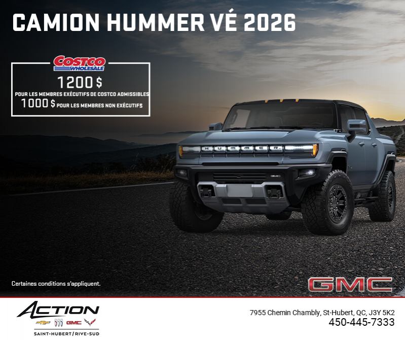 Le GMC Camion Hummer VÉ 2026