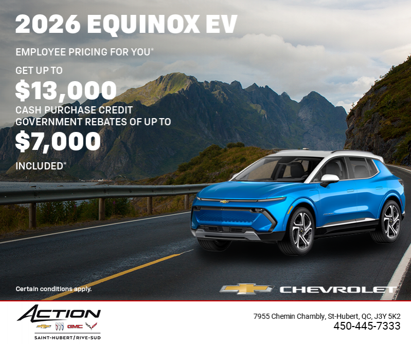Get the 2026 Chevrolet Equinox EV