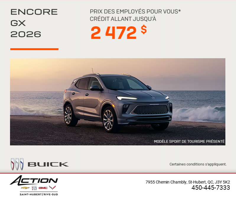 Procurez-vous la Buick Encore Gx 2026