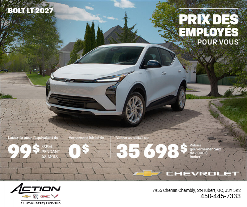 Procurez-vous le Chevrolet Bolt LT 2027