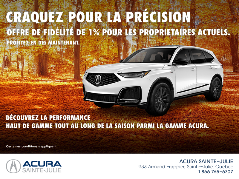L'événement mensuel Acura