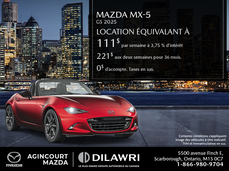 Procurez-vous le Mazda Mx-5 2024