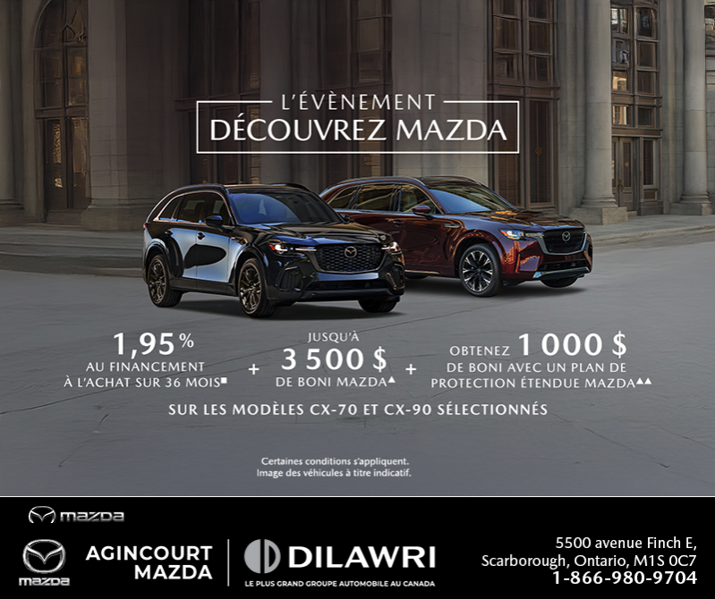 L'événement Découvrez Mazda