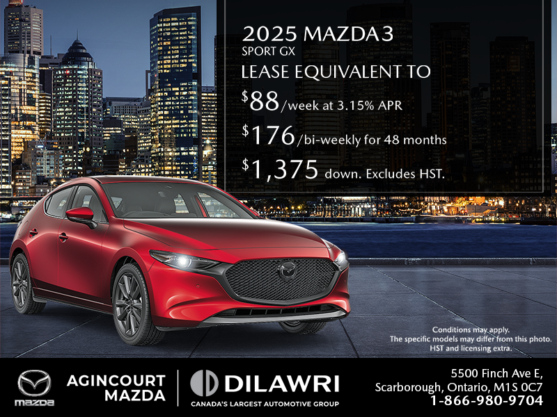 Get the 2025 Mazda 3 Sport