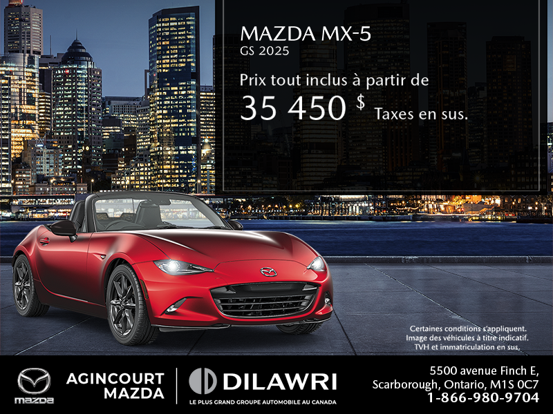 Procurez-vous le Mazda Mx-5 2025