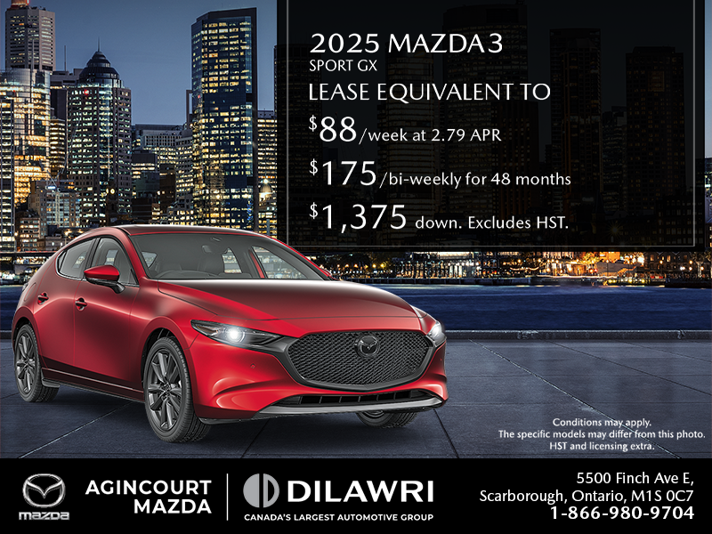 Get the 2025 Mazda 3 Sport