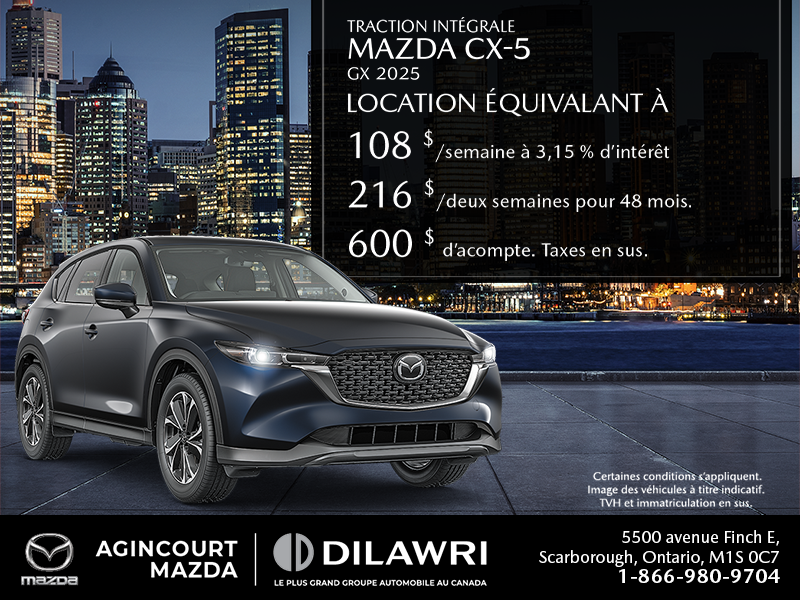 Procurez-vous le Mazda Cx-5 2025