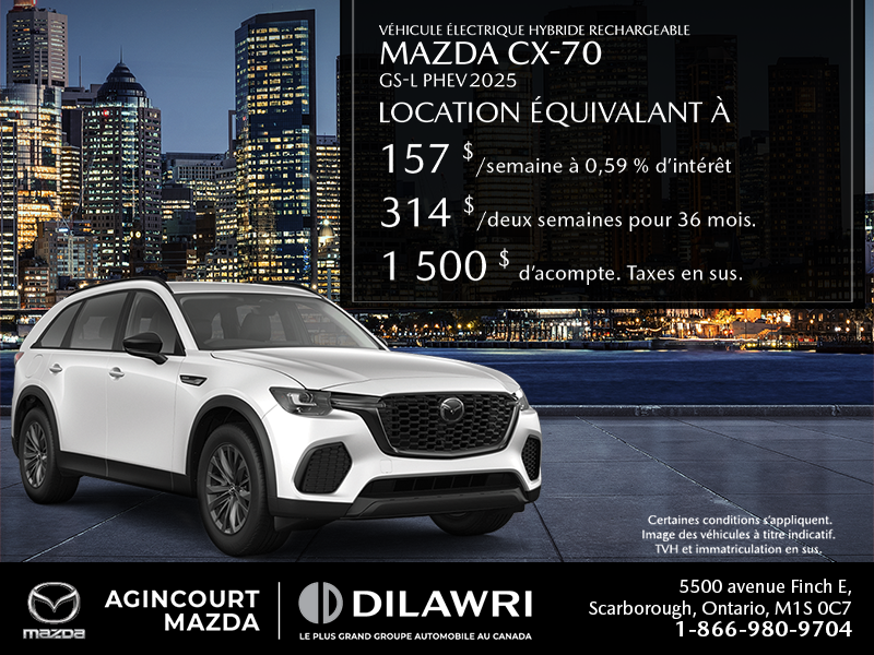 Procurez-vous le Mazda Cx-70 Phev 2025