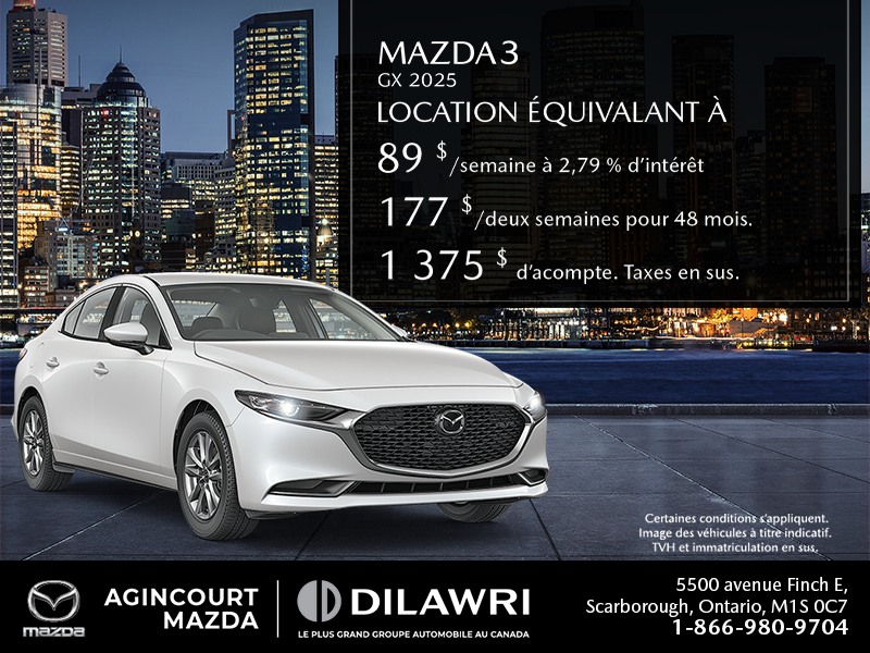 Procurez-vous le Mazda3 2025