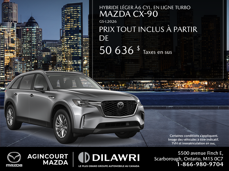 Procurez-vous le Mazda Cx-90 Hybride Léger 2026