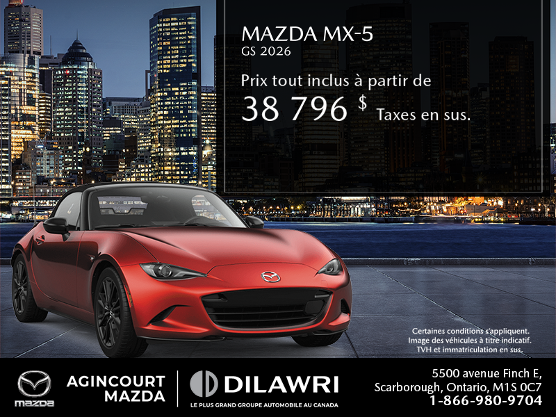 Procurez-vous le Mazda Mx-5 2026