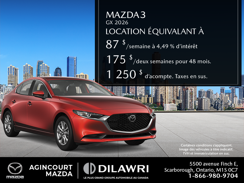 Procurez-vous le Mazda3 2026