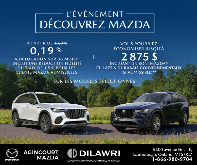 L'événement découvrez Mazda