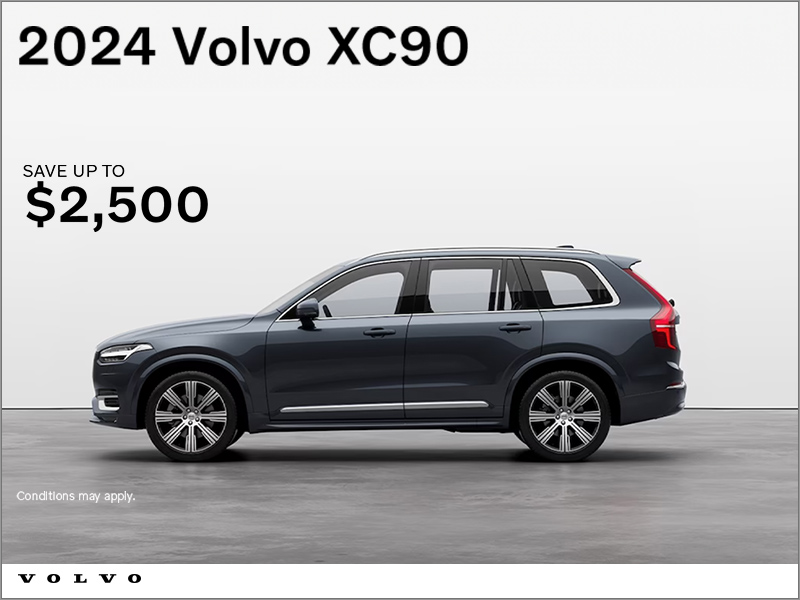 The 2024 Volvo XC90 in PointeClaire at Volvo WestIsland