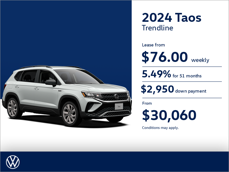 Get a 2024 Taos or Tiguan Carrefour 40640 Volkswagen