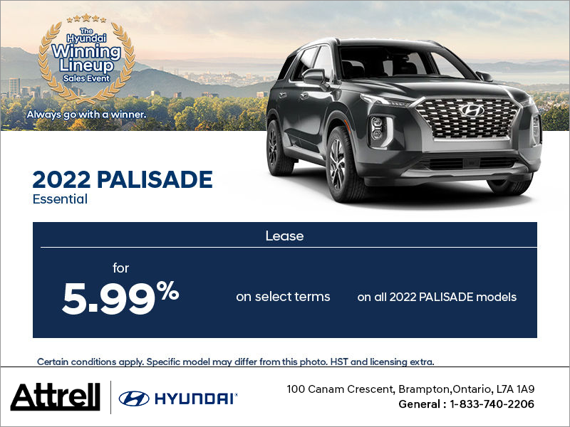 Attrell Hyundai in Brampton | Get the 2022 Palisade!