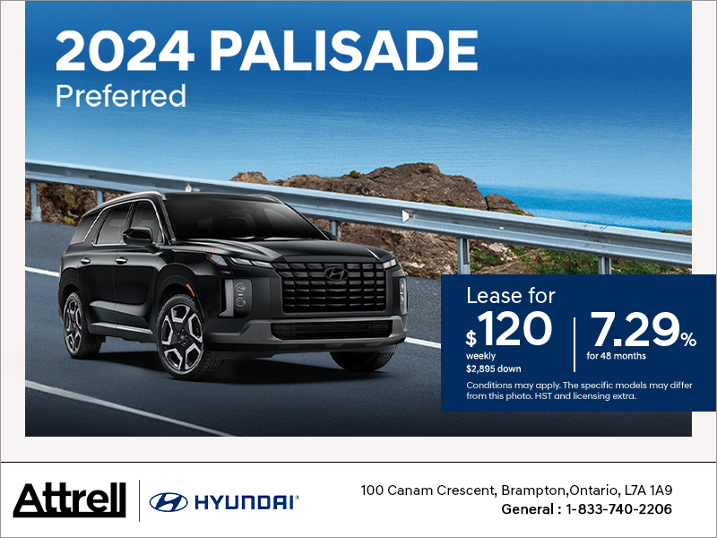 Attrell Hyundai in Brampton | Get the 2024 Hyundai Palisade