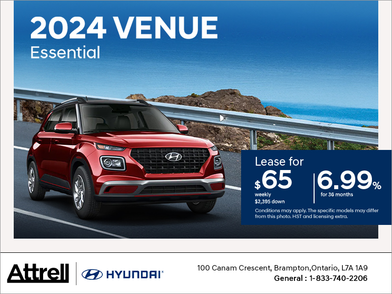 Attrell Hyundai in Brampton | Get the 2024 Hyundai Venue