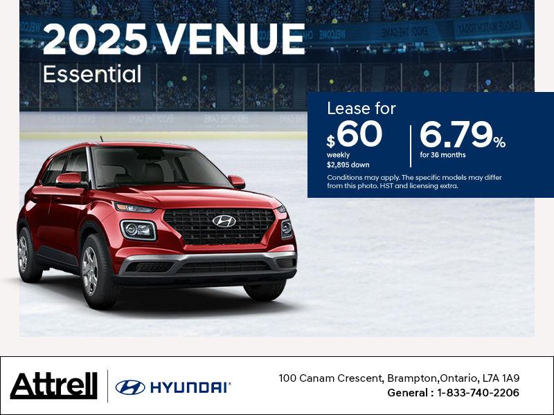 Attrell Hyundai in Brampton | Get the 2025 Hyundai Venue