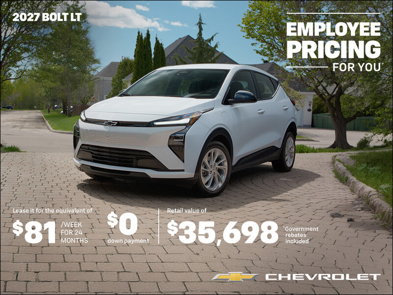Get the 2027 Chevrolet Bolt LT