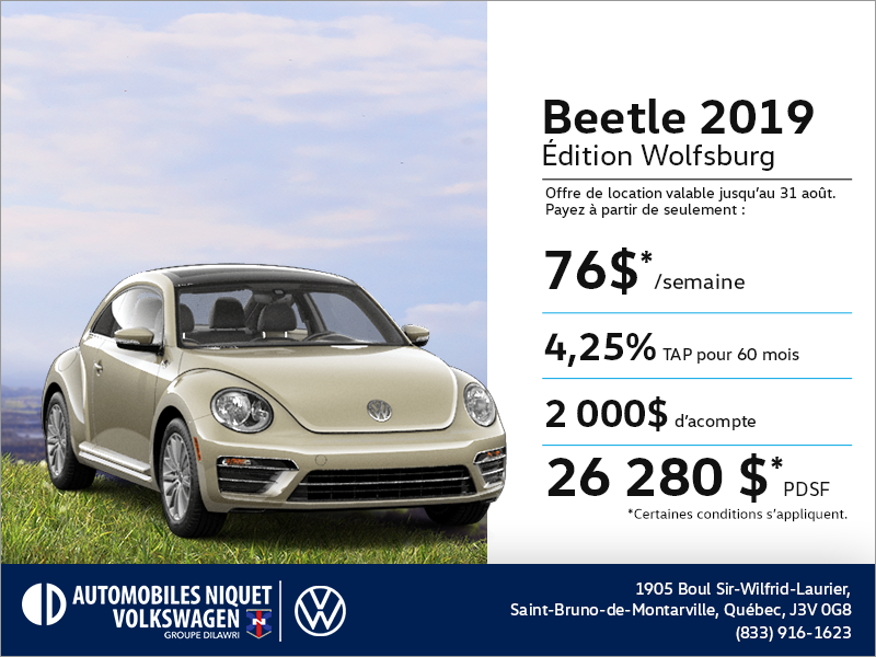 Obtenez la Beetle 2019!