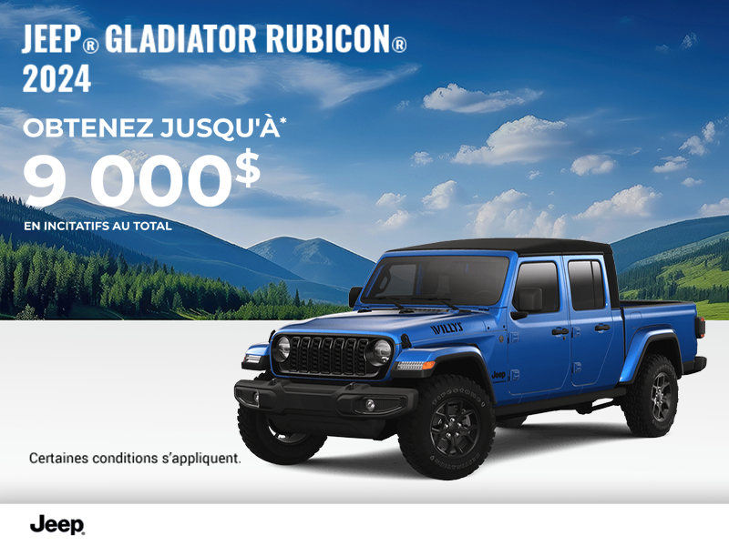 Conduisez un Jeep Gladiator 2024!