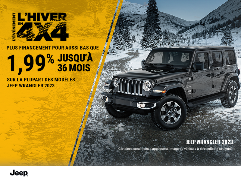 Conduisez un Jeep Wrangler 2023!