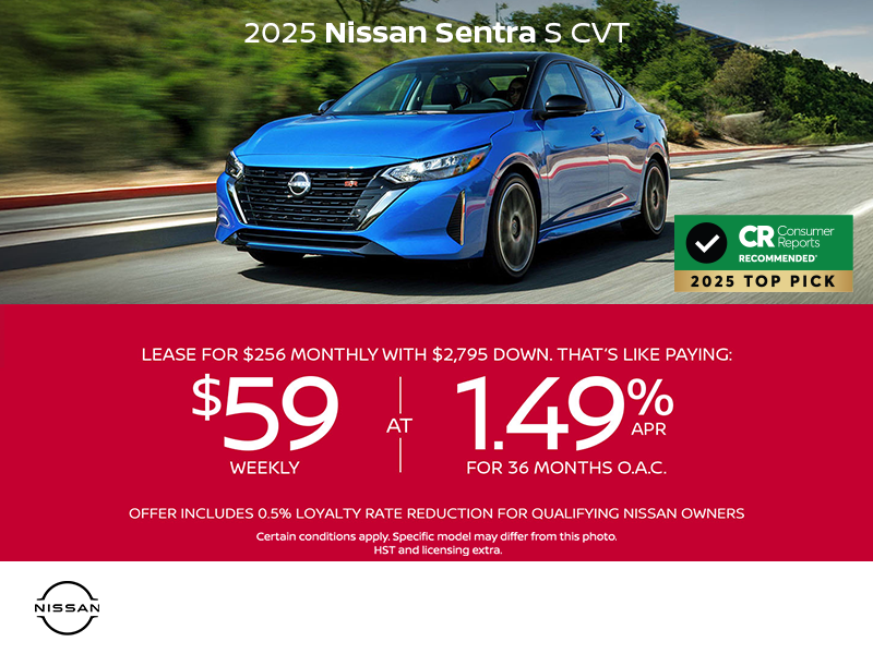 Get the 2025 Nissan Sentra Today!
