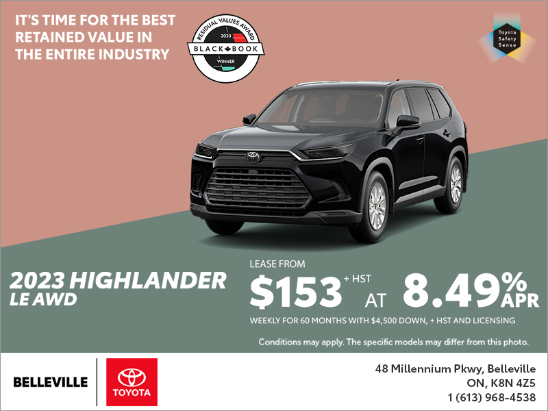 2023 Toyota Highlander | Belleville Toyota 2023 Toyota Highlander | Belleville Toyota