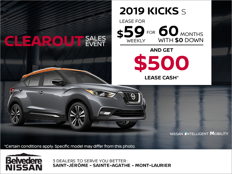 Get the 2019 Kicks today!