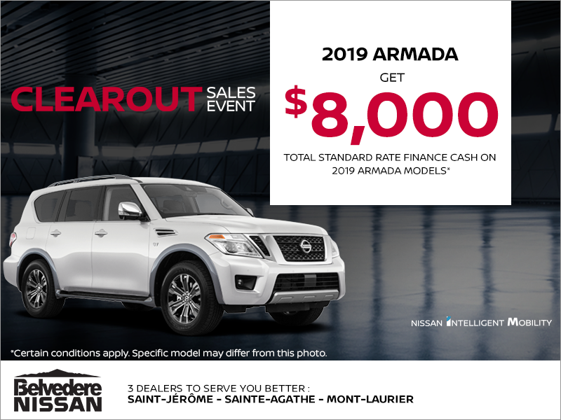 Get the 2019 Nissan Armada Today!
