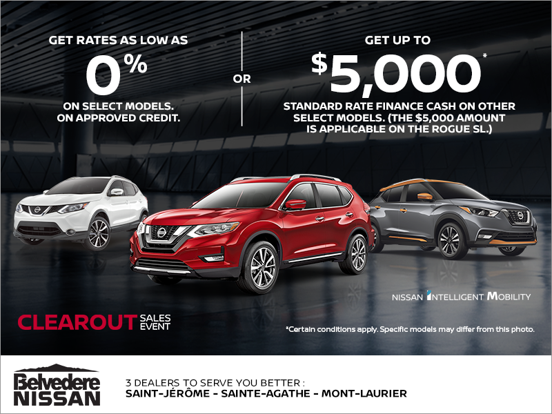 Nissan Clearout Sales Event!